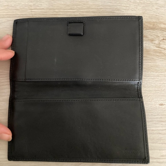 ❌SOLD Coach Black Signature Logo Clutch Wallet - Picture 3 of 4